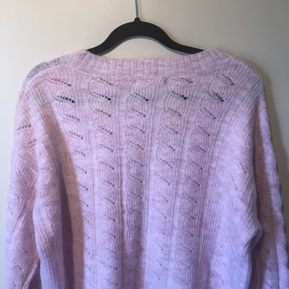 Peyton primrose size large baby pink knit sweater - Picture 8 of 10